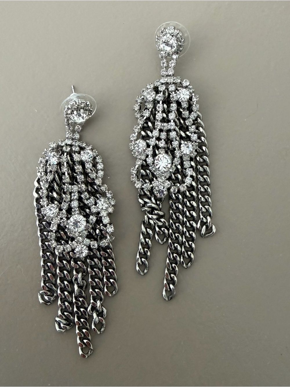 Stella & Dot Crystal Fringe Drop Earrings